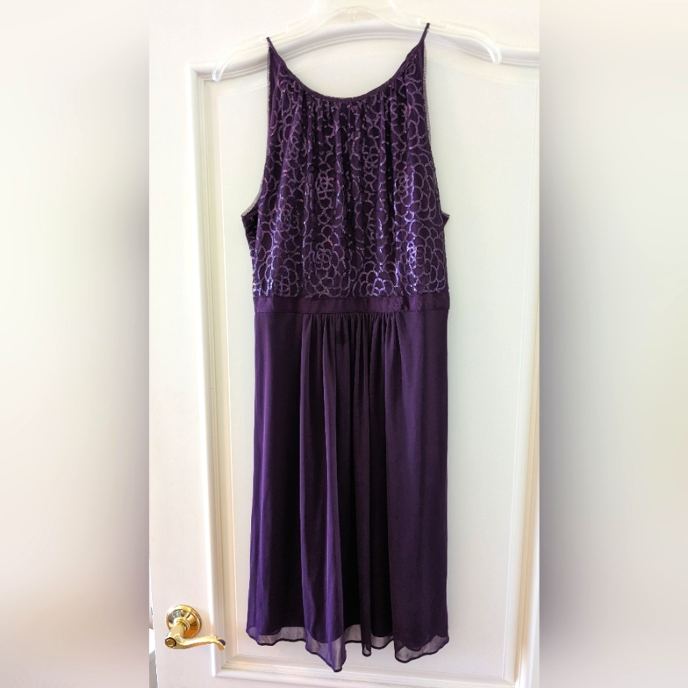 Reverie Dress Purple knee length Size 6